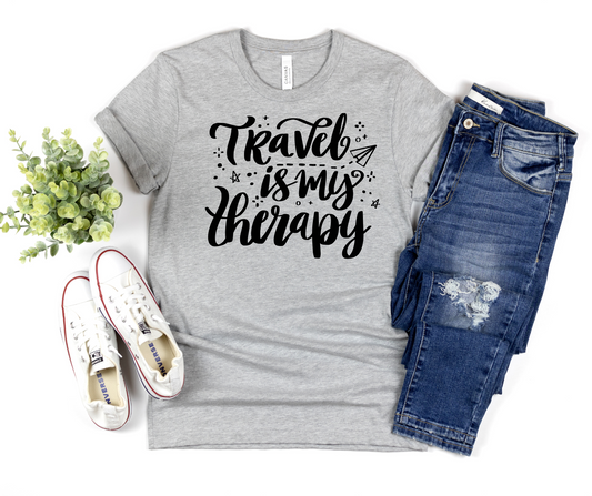 Travel Is My Therapy Shirts